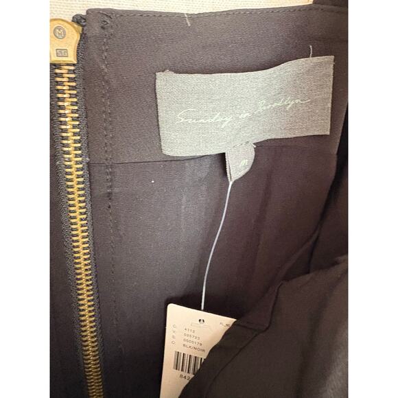 Anthropologie Sunday in Brooklyn Black Ponte Corset Crop Top Sz. M NWT - Picture 5 of 7